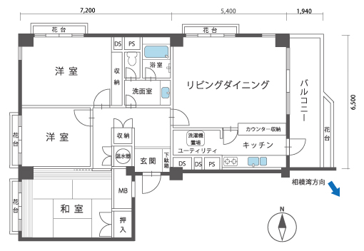 熱海プラザ 7階の間取り
