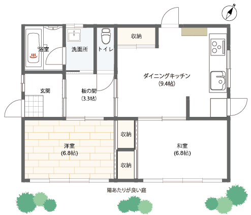 熱海市西山町 温泉付き貸戸建の間取り