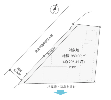 熱海市伊豆山 売土地の間取り