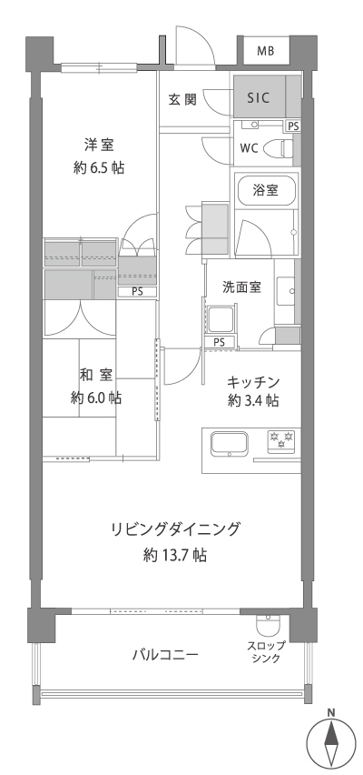 アデニウム真鶴 ３階の間取り